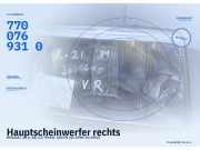 Hauptscheinwerfer rechts RENAULT 21 (L 48) 7700769310