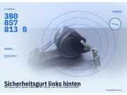 Sicherheitsgurt links hinten VW Passat B5.5 Variant (3B6) 3B0857813B
