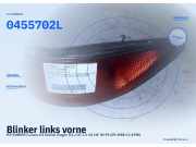 Blinker links vorne MITSUBISHI Lancer III Station Wagon (C1, C3) 0455702L