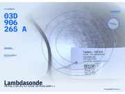 Lambdasonde VW Polo V (6R) 03D906265A