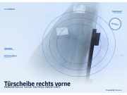 Türscheibe rechts vorne PORSCHE 944
