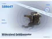 Widerstand Gebläsemotor FORD Fiesta III (GFJ) 18B647