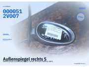 Außenspiegel rechts SMART Fortwo Coupe (450) 0000512V007