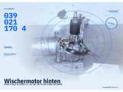 Wischermotor hinten FORD Fiesta II (FBD) 0390211704