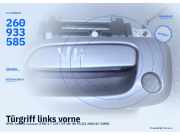 Türgriff links vorne OPEL Astra G Caravan (T98) 260933585