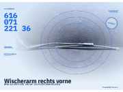 Wischerarm rechts vorne BMW 1er (E87) 61619450004 61607122136