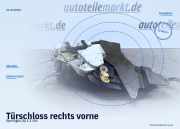Türschloss rechts vorne Opel Agila (H00)