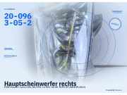 Hauptscheinwerfer rechts FORD Focus II Turnier (DA, DS, FFS) 20-0963-05-2