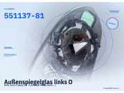 Außenspiegelglas links OPEL Astra K (B16) 551137-81