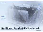 Dachhimmel Ausschnitt für Schiebedach VW Golf VII Variant (BA, BV)