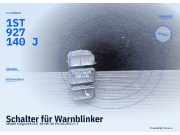 Schalter für Warnblinker SKODA Citigo (AA) 1ST927140J