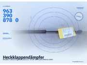 Heckklappendämpfer PEUGEOT 206 Schrägheck (2A/C) 9633908780