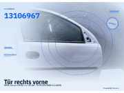 Tür rechts vorne OPEL Corsa C (X01) 13106967