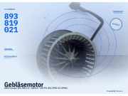 Gebläsemotor AUDI Coupe (89, 8B) 893819021