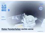 Motor Fensterheber rechts vorne VW Golf IV (1J) 1J1959802D