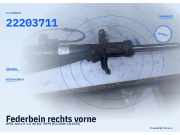Federbein rechts vorne OPEL Astra H 22203711