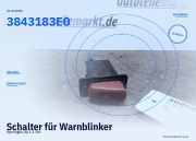 Schalter für Warnblinker Opel Agila (H00) 3843183E0