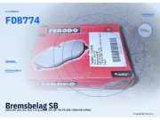 Bremsbelag SB AUDI 80 (81, 85, B2) FDB774