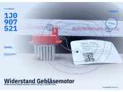 Widerstand Gebläsemotor AUDI A3 (8L) 1J0907521