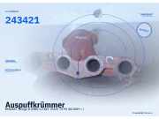 Auspuffkrümmer RENAULT Twingo II (CN0) 243421