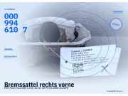 Bremssattel rechts vorne FIAT Punto Van (188) 0077364842 0009946107