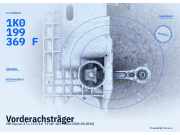 Vorderachsträger VW Touran (1T1, 1T2) 1K0199369F