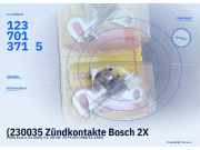 (230035 Zündkontakte Bosch 2X FORD Escort III (GAA) 1237013715) 1237013715