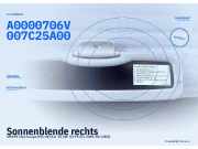 Sonnenblende rechts SMART City-Coupe (MC 01) A0000706V007C25A00