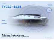 Blinker links vorne MAZDA 323 F V (BA) TYC 12-1534