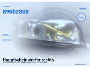Hauptscheinwerfer rechts VOLVO S80 I (184) 89002808