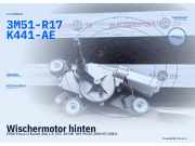 Wischermotor hinten FORD Focus II Kombi (DA) 3M51-R17K441-AE