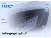 Außenspiegel rechts VW Sharan (7M) 012317