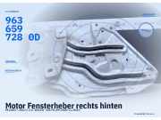 Motor Fensterheber rechts hinten PEUGEOT 206 CC 9636597280D