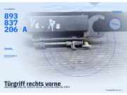 Türgriff rechts vorne AUDI 80 (89, 89Q, 8A, B3) 893837206A