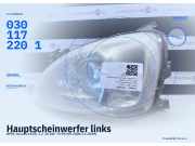 Hauptscheinwerfer links OPEL Corsa C (X01) 0301172201