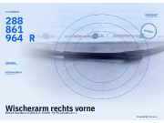 Wischerarm rechts vorne DACIA Sandero II (SD) 288861964R