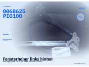 Fensterheber links hinten OPEL Agila (H00) 0068625PI0100
