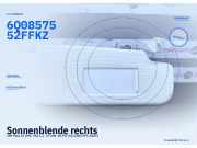 Sonnenblende rechts VW Polo IV (9N, 9A) 6Q0857552F FKZ
