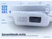 Sonnenblende rechts RENAULT Megane II Coupe/Cabriolet (M) 8200246819