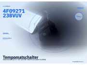 Tempomatschalter AUDI A6 (4F, C6) 4F0927123BVUV