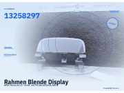 Rahmen Blende Display OPEL Meriva B 13258297
