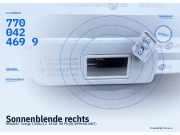 Sonnenblende rechts RENAULT Twingo I (C06) 7700424699