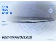Wischerarm rechts vorne VW Touran (1T1, 1T2) 1T0955410A