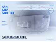 Sonnenblende links BMW X5 (E53) 51168258033