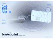 Fensterkurbel VW Golf IV (1J) 1H0837581D