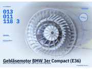 Gebläsemotor BMW 3er Compact (E36) 0130111183