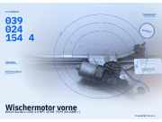 Wischermotor vorne DACIA Sandero I (BS) 0390241544
