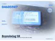 Bremsbelag SB MITSUBISHI Colt I (A 150) 04605947