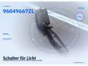 Schalter für Licht CITROEN AX (ZA) 96049667ZL