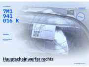 Hauptscheinwerfer rechts VW Sharan (7M) 7M1941016K